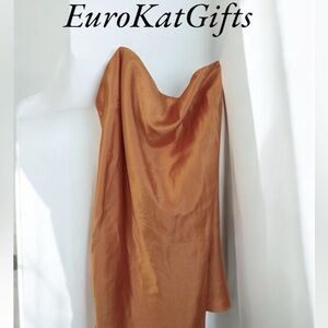 WILD FABLE XXL Plus size Orange Strapless Mini Dress NEW with tags NWT